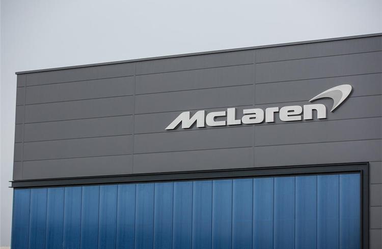 McLaren signage on front of McLaren Composites Technology Centre