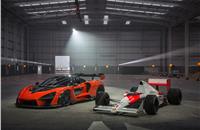 New McLaren Senna and MP4/5 F1 car in McLaren Composites Technology Centre