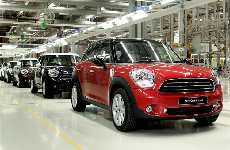 File photo of the Mini Countryman assembly line at BMW Plant Chennai.