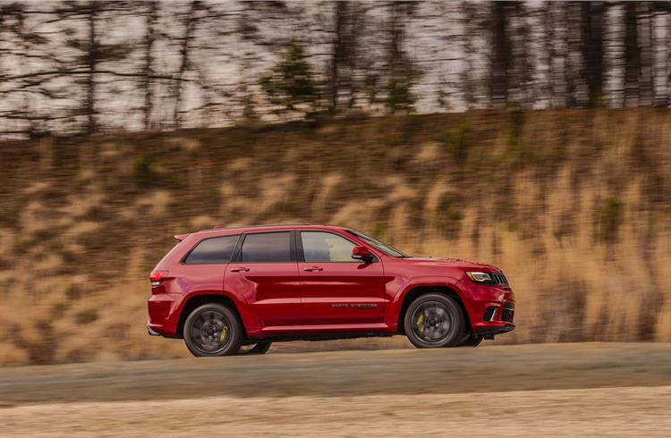 The Jeep can out-accelerate a Range Rover SVR, Bentley Bentayga and Porsche Cayenne Turbo S.