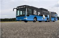 The prototype bus is equipped with two AVE 130 electric portal axes for a powerful drive.