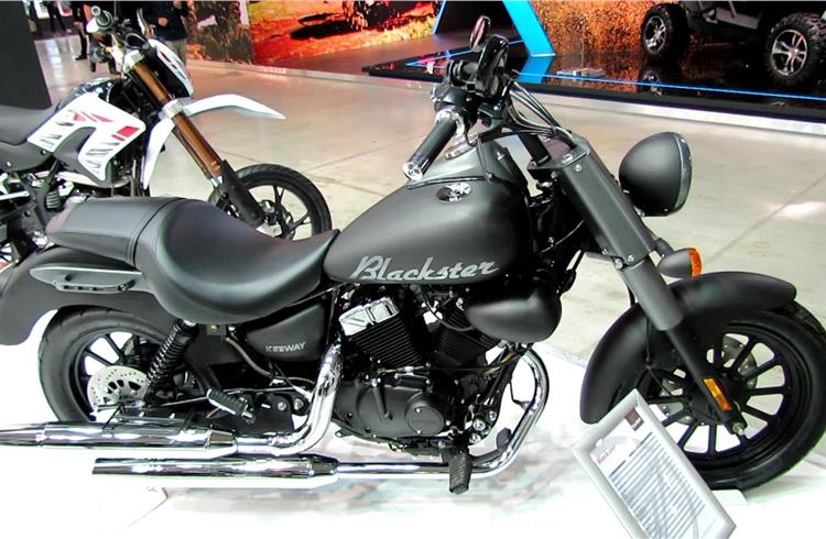 DSK Motowheels plans to introduce the he Blackster cruiser, powered by a twin-cylinder, air-cooled, four-stroke 248.9cc engine.