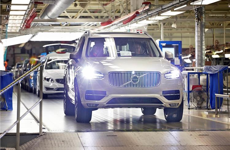 The first series-produced new Volvo XC90 rolled off the line at Torslanda plant, in Gothenburg, Sweden, on January 29, 2015.