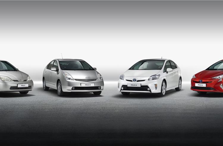 The Prius, the world's first mass-produced hybrid vehicle, is now in its fourth generation.