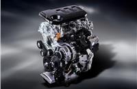 The new 1.0-litre three-cylinder engine has a power output of 118bhp