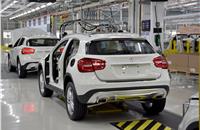 GLA production in India marks the first time Mercedes is making compact cars in its global network along with sedans and SUVs.
