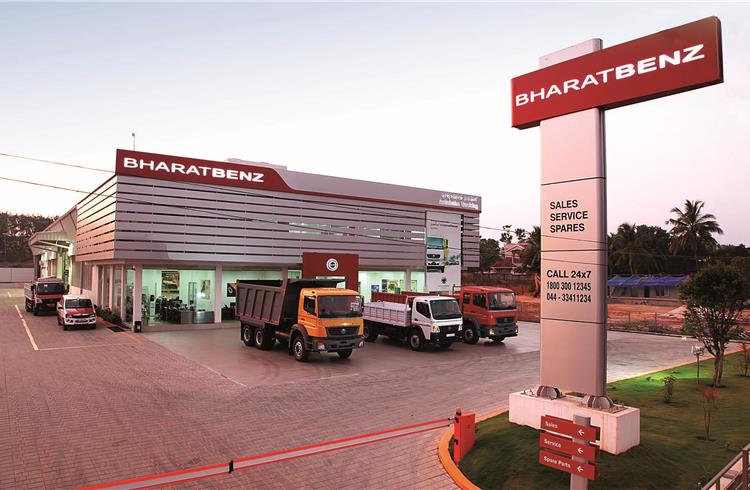 In India, the further expansion of the BharatBenz sales network from 80 to 100 dealers is expected to lead to a 'significant increase' in sales.