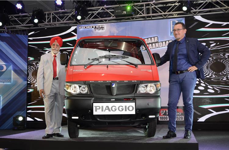Ravi Chopra, chairman of Piaggio Vehicles, and Diego Graffi, the company’s newly appointed CEO.