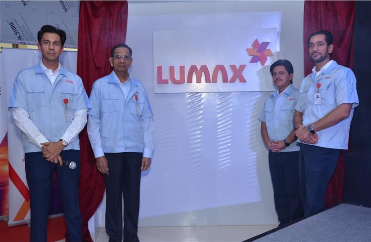L-R: Lumax Industries' managing director Deepak Jain, chairman DK Jain; CEO Vineet Sahni; and managing director Anmol Jain.