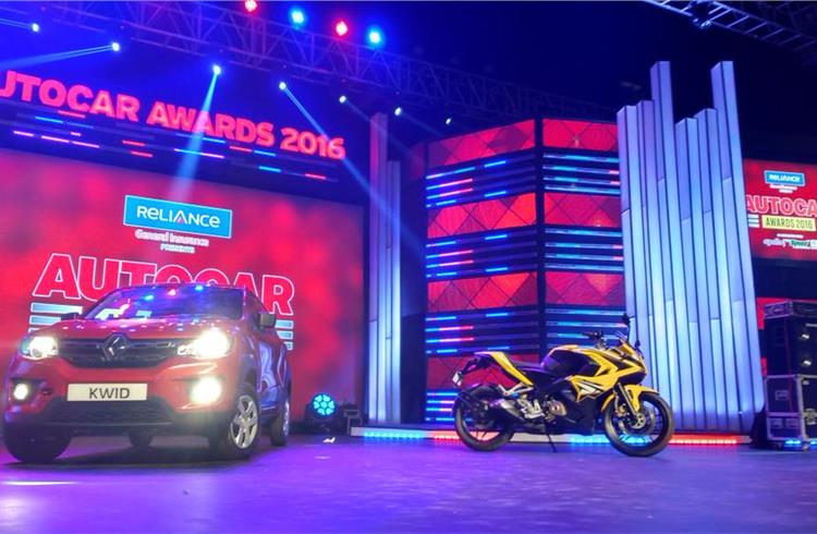 The Renault Kwid is the Car of the Year 2016 and the Bajaj Pulsar RS200 the Bike of the Year.