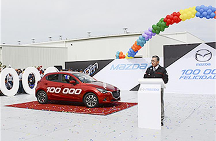 Mazda's Mexico Plant Produces 100,000th Vehicle