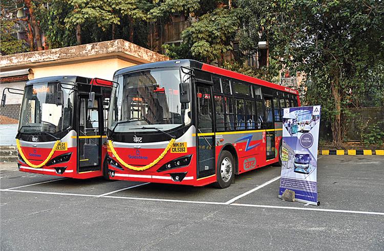 Goldstone Infratech delivered four K7 all-electric  buses to Mumbai's BEST in November 2017.