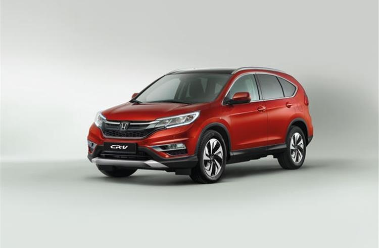 Freshened-up CR-V aims to attract buyers in Europe.