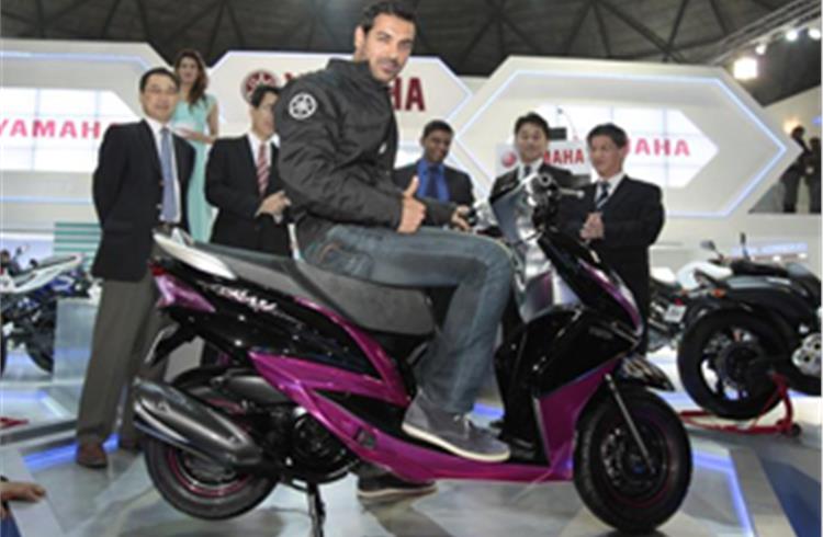 Yamaha showcases Indian scooter