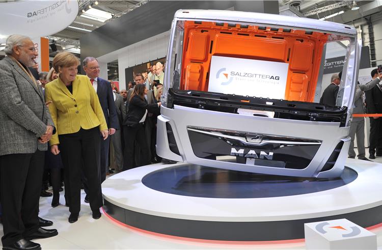 Indian automotive pavilions at Hannover Messe