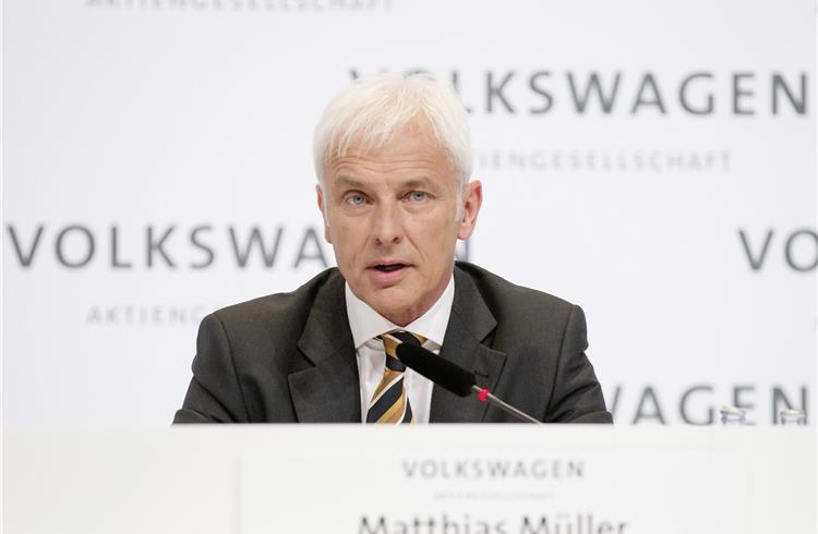 VW boss Matthias Müller has set out five priorities for turning the fortunes of the German manufacturer around.