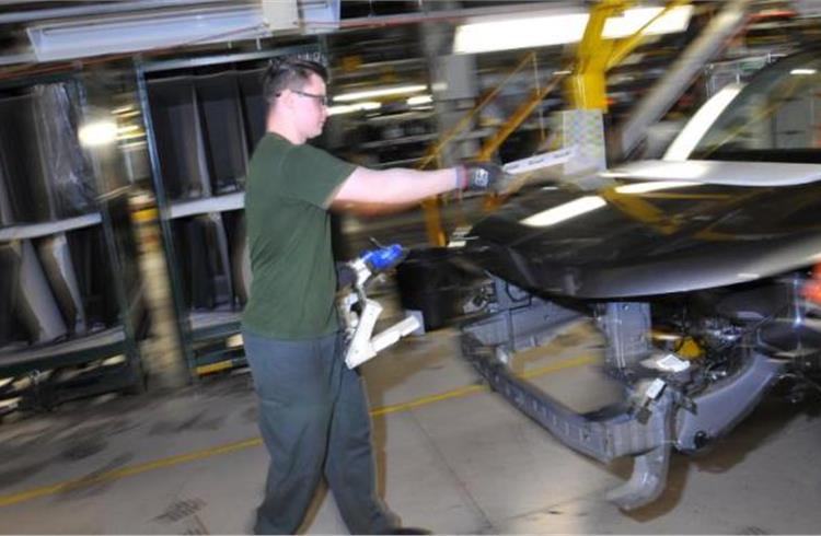 A night in the Jaguar Land Rover plant at Halewood