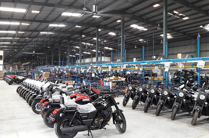 UM Motorcycles in Lohia Auto's Kashipur plant in India