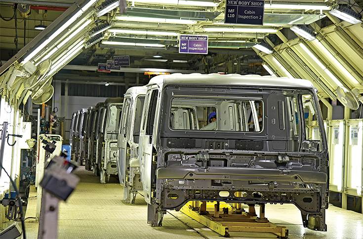 VECV truck body plant in Pithampur