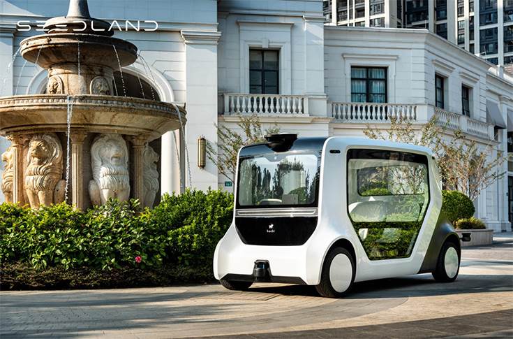 Hachi Auto self driving vehicle for Seedland retail firm