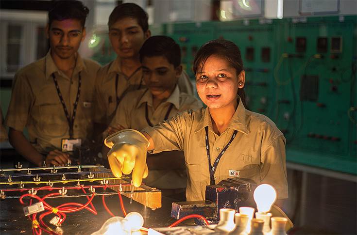 Girl Student at JIM