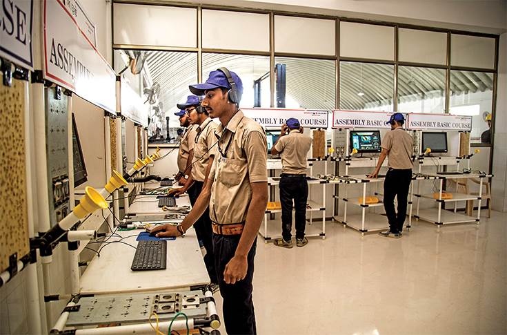 JIM students get hands-on learning experience while working on the simulators present in the institute, making them industry ready.