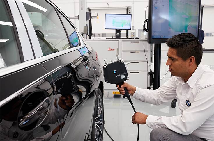Laser-based quality check at the BMW Group plant SLP