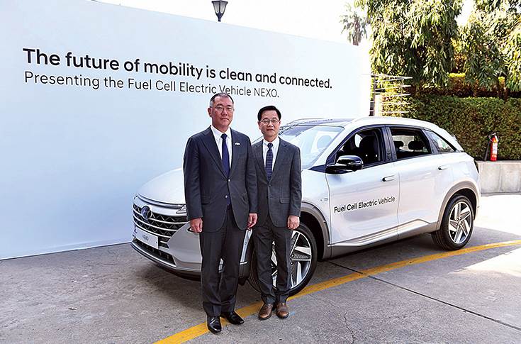 Hyundai hydrogen fuel cell vehicle