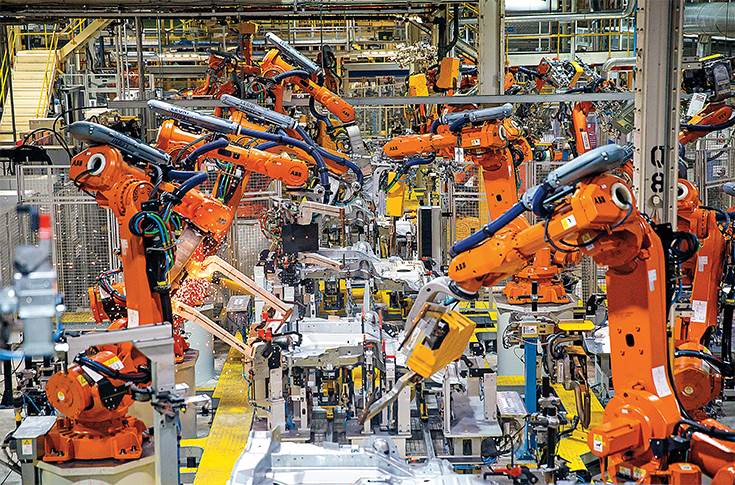 Jaguar Land Rover manufacturing plant at Halewood, UK