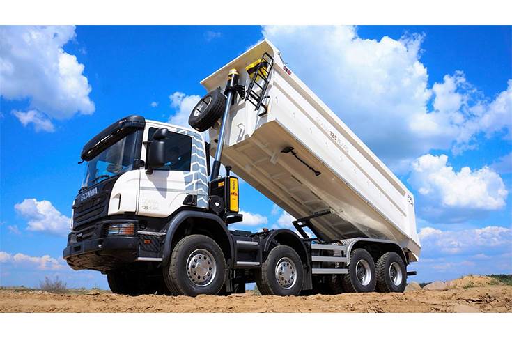 Hyva front-end tipper