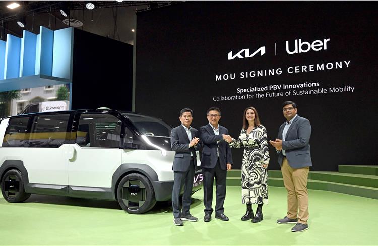 Kia to offer ride hailing PBVs to drivers on the Uber platform