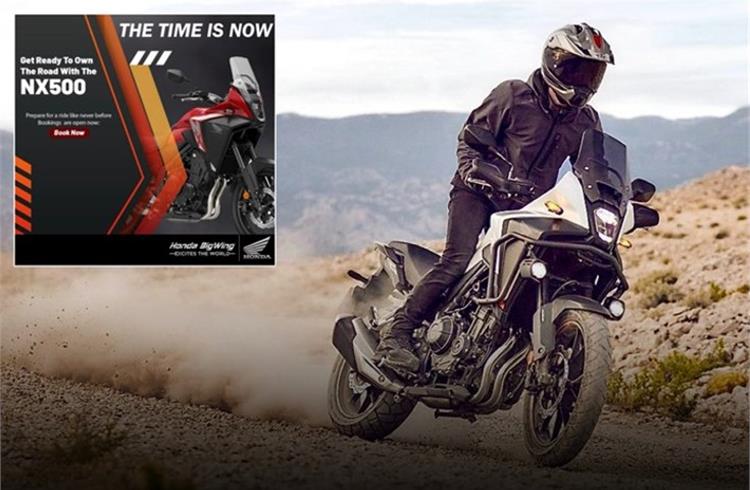 Pre-bookings for Honda NX500 open at Rs 10,000 