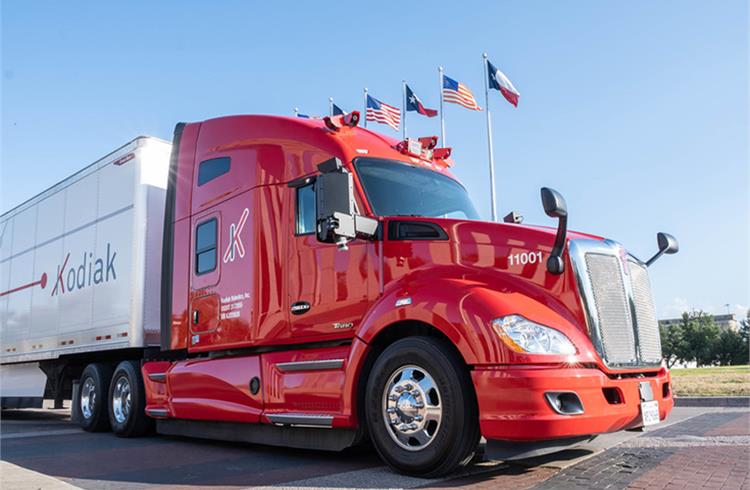Kodiak Robotics delivers first self-driving trucks in Texas