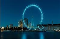 Hyundai has celebrated the launch of Ioniq by turning the London Eye into a giant letter 'Q' using electric lights just before the official reopening of the famous attraction.