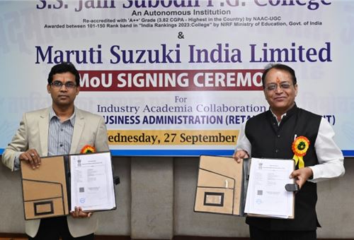 Maruti Suzuki signs MoU with Jaipur College to offer training in automobile retail