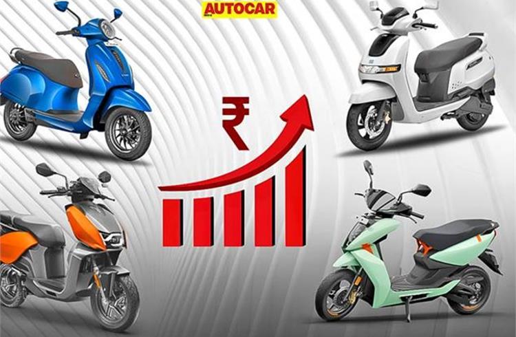 EMPS Effect: prices of Bajaj, TVS, Vida, Ather increase by up to Rs 16,000