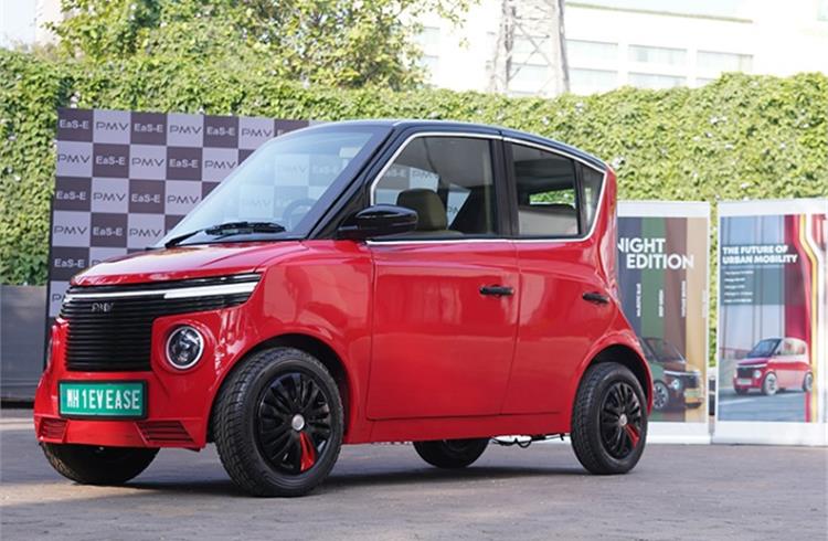 PMV Electric launches India's first electric Quadricycle 