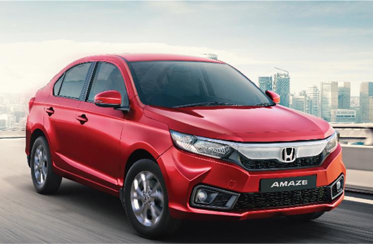 Honda Amaze sells 400,000 units in India in seven years
