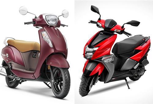 Suzuki steals scooter market share show in April-October, TVS walks the NTorq