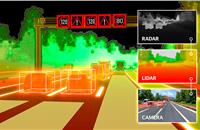 Camera, radar, lidar: merging of information from different sensors provides a more accurate and reliable view of the environment.