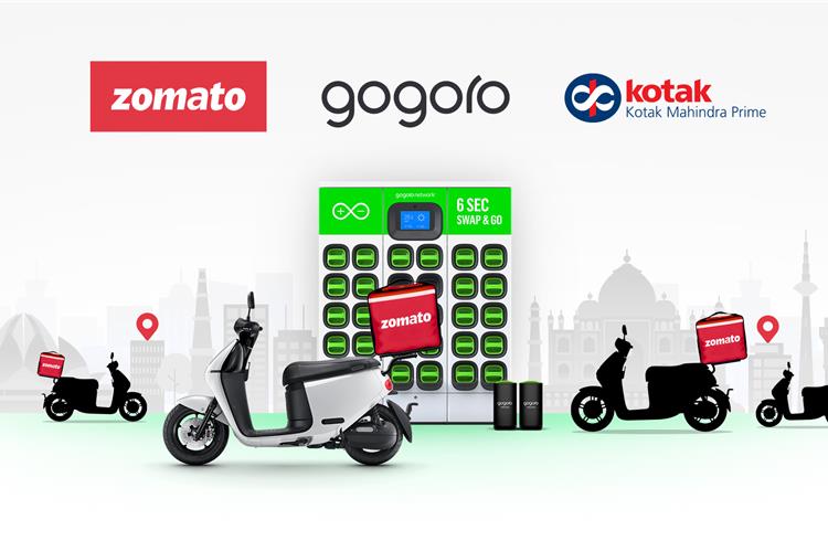 Gogoro announces strategic partnership with Zomato and Kotak Mahindra Prime