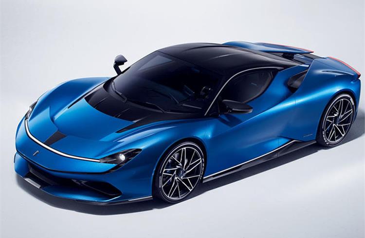 The Pininfarina Battista uses an electric motor to power each wheel, making a combined 1900bhp.