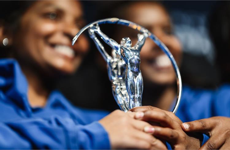 Laureus World Sports Awards 2019: Laureus Sport for Good Award winners of the Indian social project 'Yuwa'.