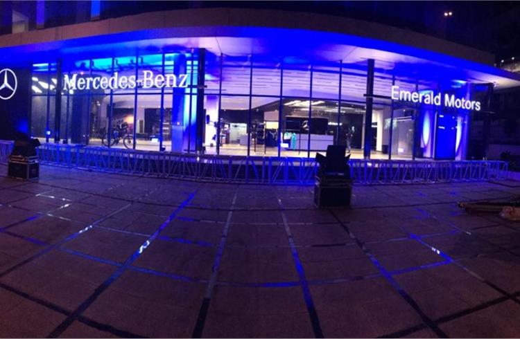 The new outlets of Mercedes-Benz India in Surat.