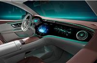 Mercedes-Benz reveals interior of upcoming EQE electric SUV