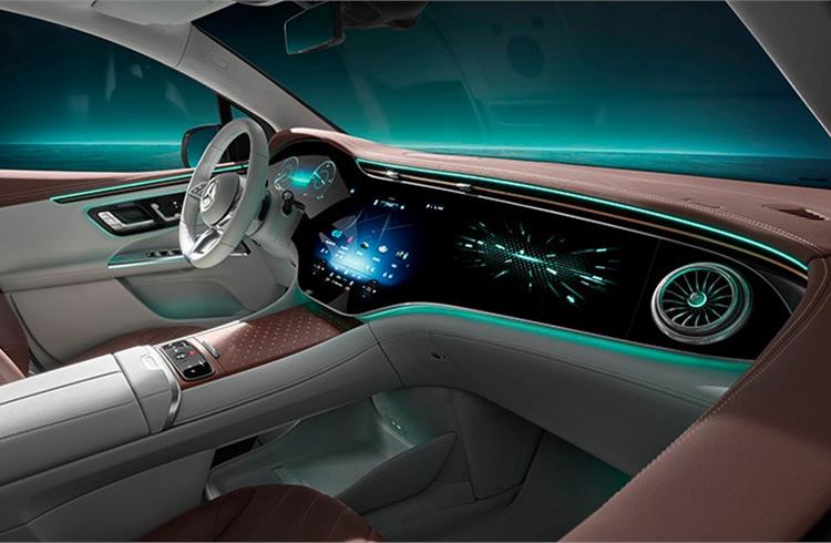 Mercedes-Benz reveals interior of upcoming EQE electric SUV