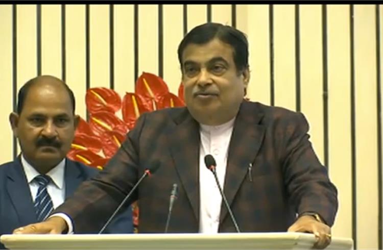 Nitin Gadkari takes the pledge for safer India at the Road Safety Stakeholders' Meet marking the 31st National Road Safety Week, 2020