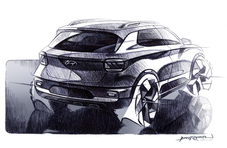 Hyundai reveals upcoming Venue SUV's design sketches