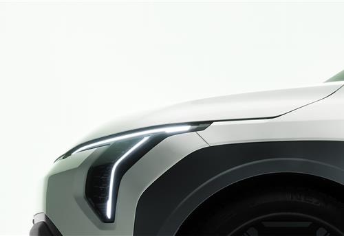 Kia previews upcoming EV3 compact SUV with teaser images 