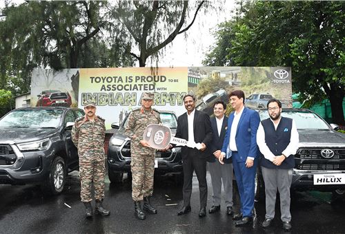 Toyota Kirloskar Motor delivers fleet of Hilux pickups to the Indian Army